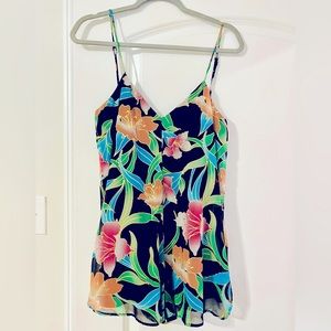Show Me Your Mumu Romper-Royal Hawaiian Print